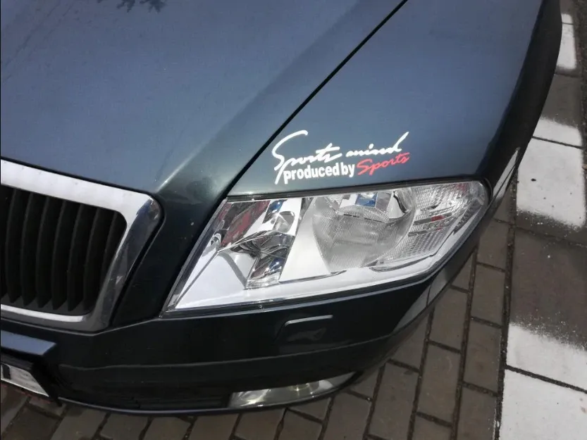 Наклейка на кузов авто Sport mind produced by sports Черная с Красным Киев - изображение 3