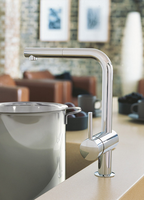 Смеситель для кухни с выдвижным изливом Grohe Minta (32168000) Киев - изображение 9