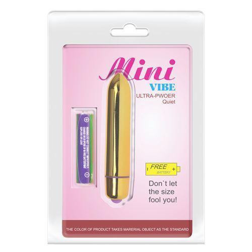 Вибропуля с заостренным кончиком BAILE Mini vive, золотистый, 10 х 1.7 см Sex Aura Киев - изображение 6