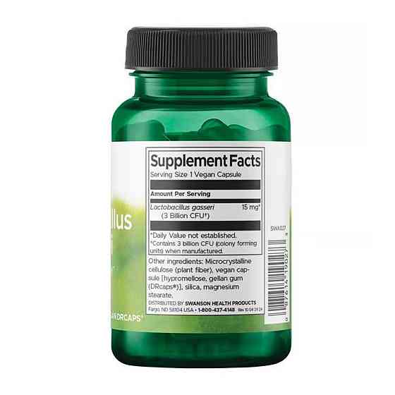 Лактобактерии Swanson Lactobacillus Gasseri 3 Billion Cfu - 60 vcaps Луцк