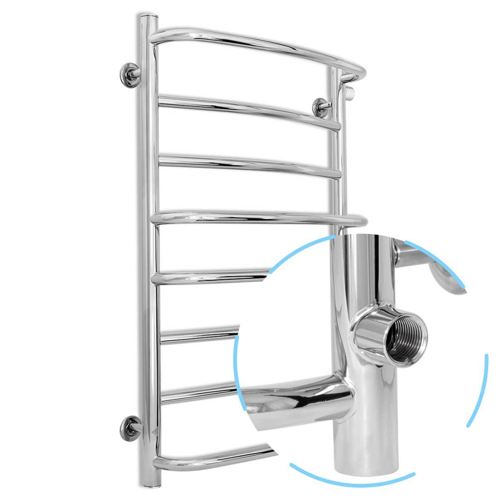 Водяной полотенцесушитель LARIS ЕВРОМИКС П8 500 Х 800 1/2