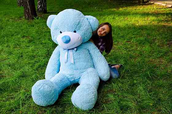 М'яка  іграшка подарунок на 8 березня плюшевий ведмедик,  плюшевий ведмедик Рафаель 200 см Блакитний Тернопіль