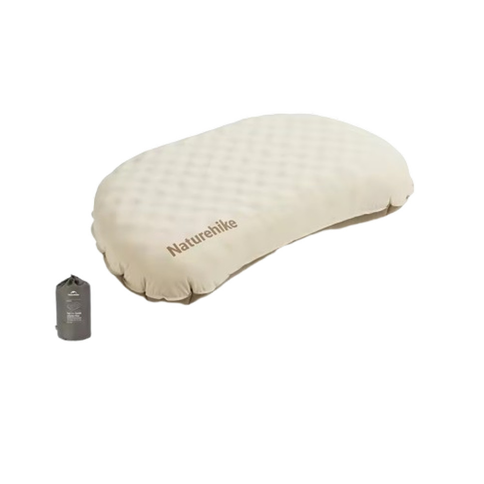 Подушка надувна ультралегка Naturehike CNK2300DZ024, 66х36 см, бежева Київ - фото 1