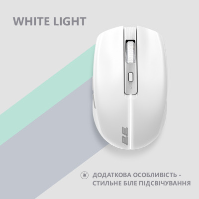 Мишка 2E MF270 Silent Rechargeable Wireless White (2E-MF270WWH) Вінниця - фото 4
