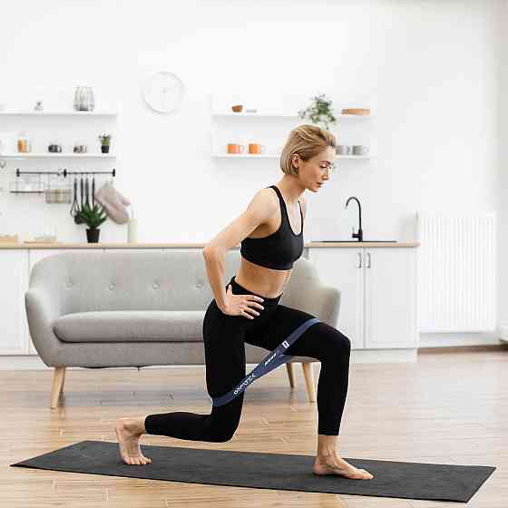 Набор резинок для фитнеса Gymtek 0,5-30кг синий Киев