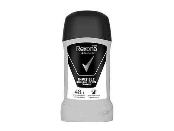 Твердий дезодорант чол. 50 мл Невидимий на чорному та білому ТМ REXONA Київ