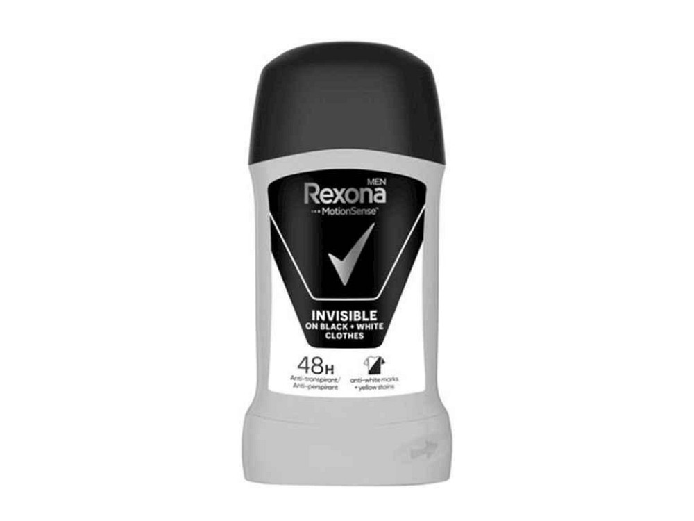 Твердий дезодорант чол. 50 мл Невидимий на чорному та білому ТМ REXONA Київ - фото 1