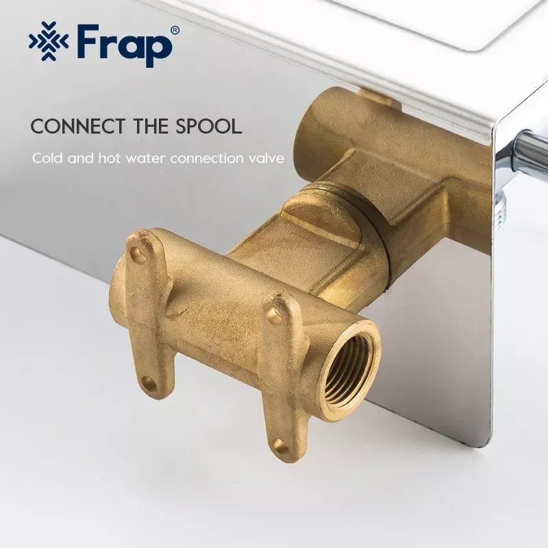 Гігієнічний душ прихованого монтажу Frap F7516 з тримачем паперу та поличкою, хром Київ - фото 4