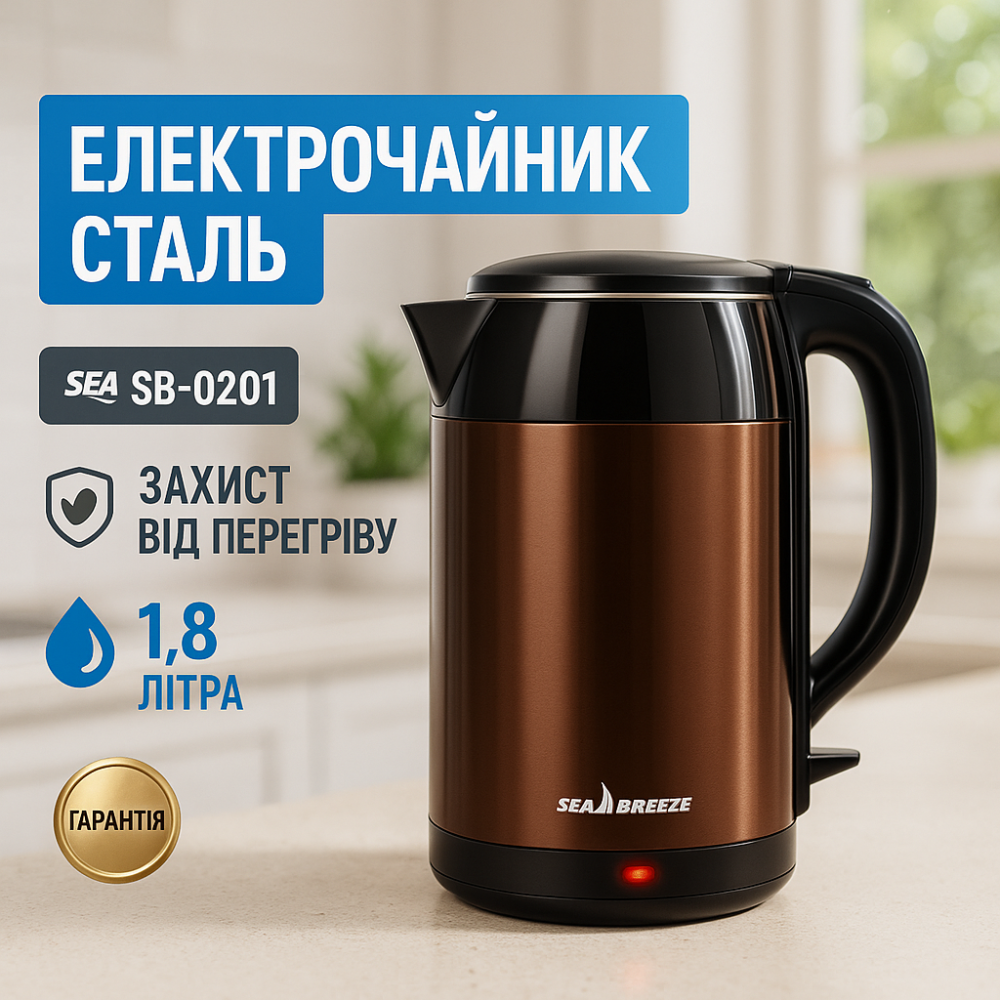 Мощный электрочайник электрический, Электрочайник для комфортного использования на кухне LA-74 Львов - изображение 13