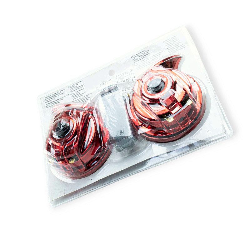 Сигнал CG-125-150 подвійний з реле червоний хром Minsk-Viper Мукачево - фото 1