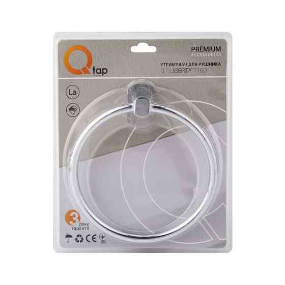 Тримач для рушника Qtap Liberty D 160 мм QTLIBCRM1160 Chrome Київ