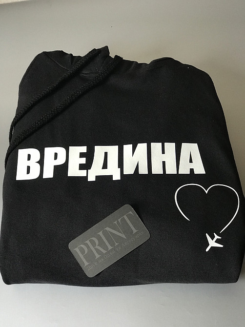 Женский худи с  капюшоном .100% хлопок  ВРЕДИНА Черновцы - изображение 2