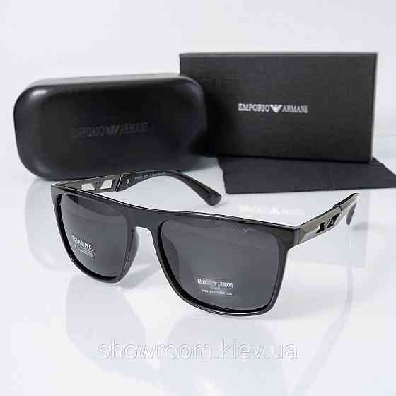 Чоловічі сонцезахисні окуляри Armani з поляризацією (0566) Київ