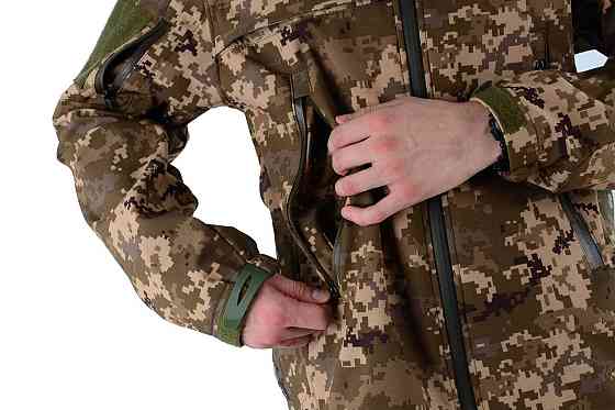 Армійська куртка з капюшоном Soft Shell (Піксель) M Вінниця