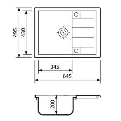 Мойка кухонная Adamant Anila Old stone (182496100310) Вінниця