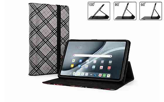 Чохол-книжка PlastGuard для Google Pixel Slate M3  – еко-шкіра, рамкова фіксація планшета, колір Чорний Клітинка Київ