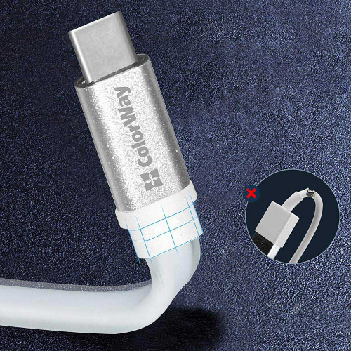Кабель USB Type-C ColorWay CW-CBUC001-WH 2,0A 0,25м білий Житомир