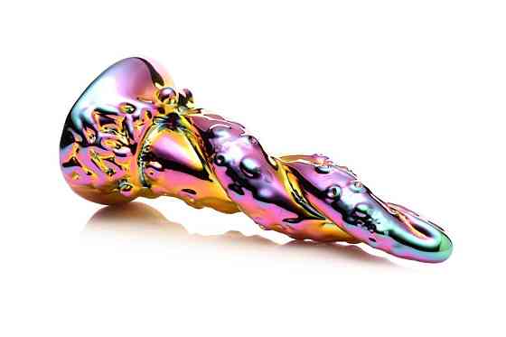Фентезійний скляний фалоімітатор Creature Cocks Enchanting Rainbow Glass Dildo, 16 см Sex Aura Київ