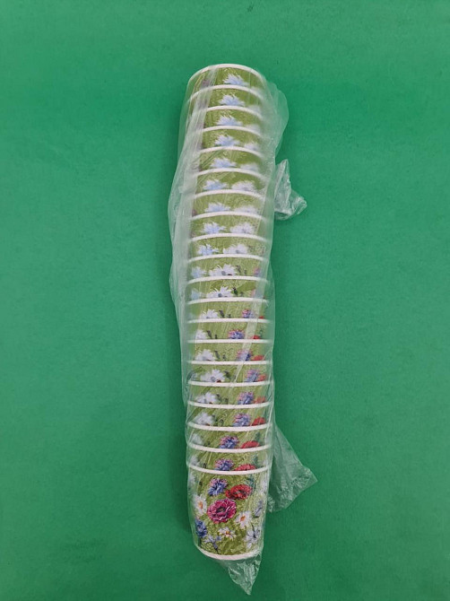 Стакан гофрований 110мл "Квіти" Маестро (20 шт) Харків - фото 4