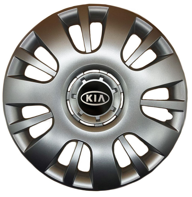 Автомобильные модельные колпаки R16 Kia 407 4шт, SJS, серебряные Киев - изображение 1