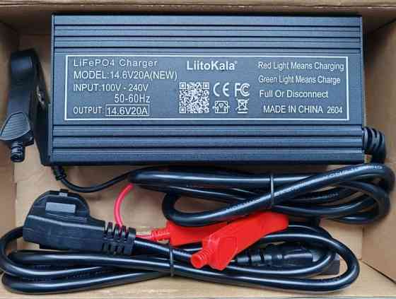 Зарядний пристрій LiFePO4 Liitokala, 20A, 14.6V. Харків