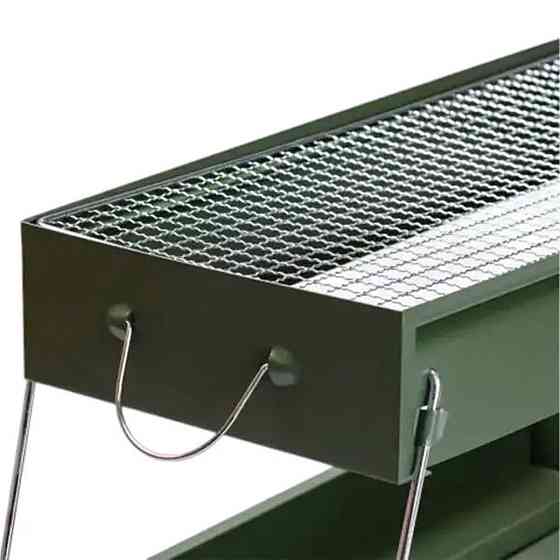 Мангал портативний складаний 51.5×23×25 см з решіткою HP461GR Київ