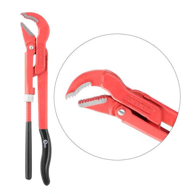 Ключ трубний, 1", 45° INTERTOOL XT-2110 Київ - фото 2