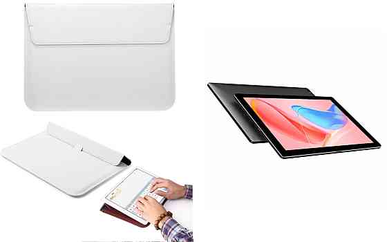 Чохол-конверт VitoCase для Chuwi HiPad X, з функцією підставки для планшета Чорний Білий Київ