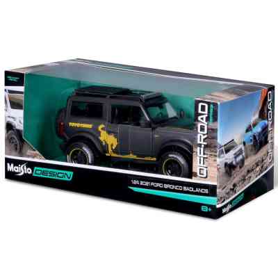Машина Maisto Ford Bronco 2021 Badlands 1:24 Сірий металік (32541 met. grey) Вінниця