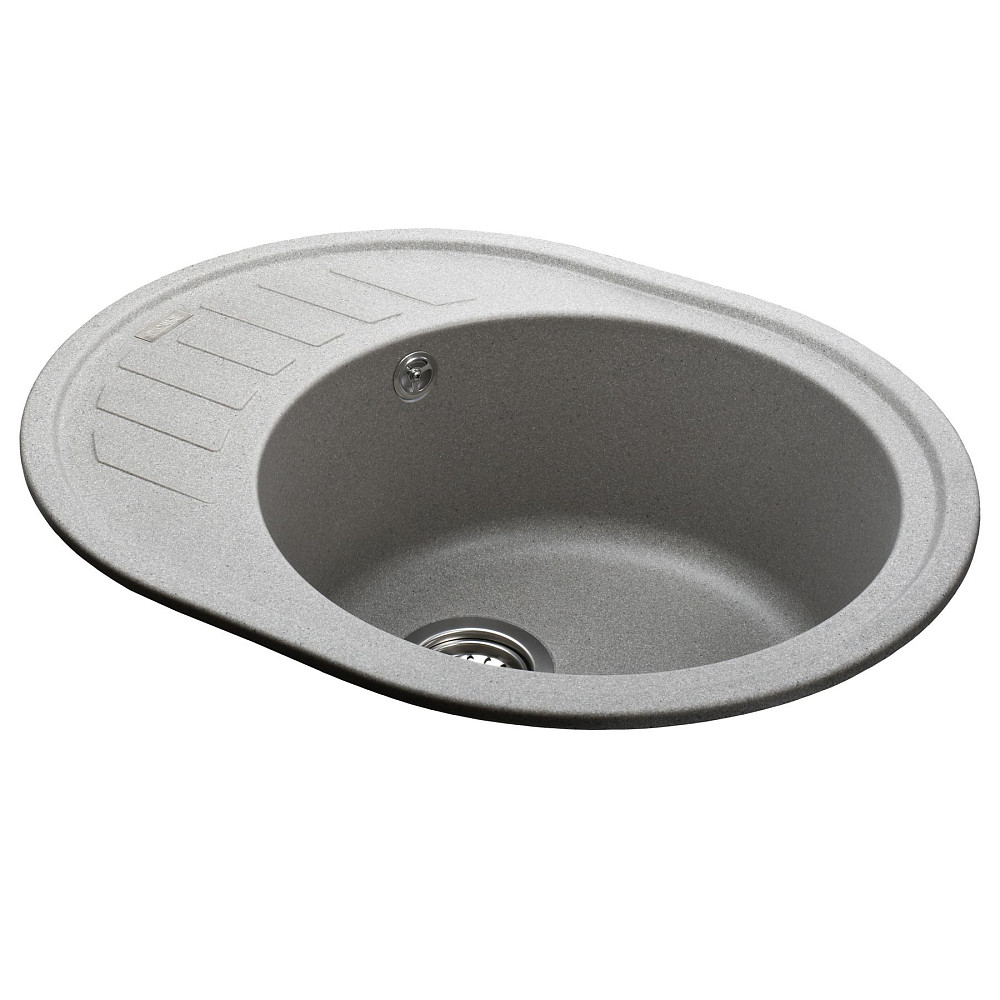 Гранітна мийка Globus Lux ARNO сірий камiнь 620x500мм-А0005 Тернопіль - фото 4