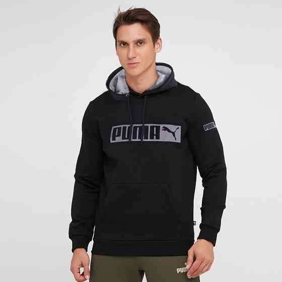 Мужская батальная зимняя толстовка PUMA  ESSENTIALS+ FLEECE MEN'S HOODIE Киев