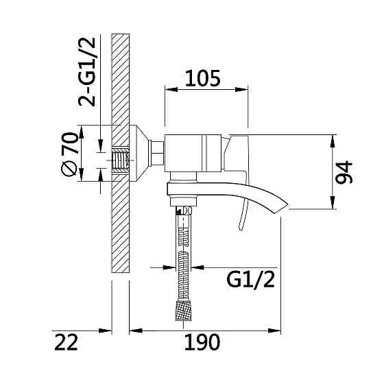 Смеситель для ванны Qtap Swan Cascada с поворотным изливом (c душевым гарнитуром) QTSWA260CRW45569 Chrome/White Киев