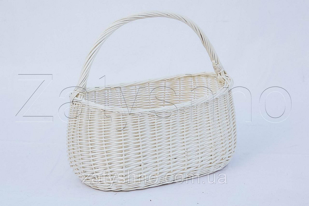 Корзина пасхальная белая | корзина на Пасху | кошик на пасху | плетеная корзина на Пасху из лозы Киев - изображение 1