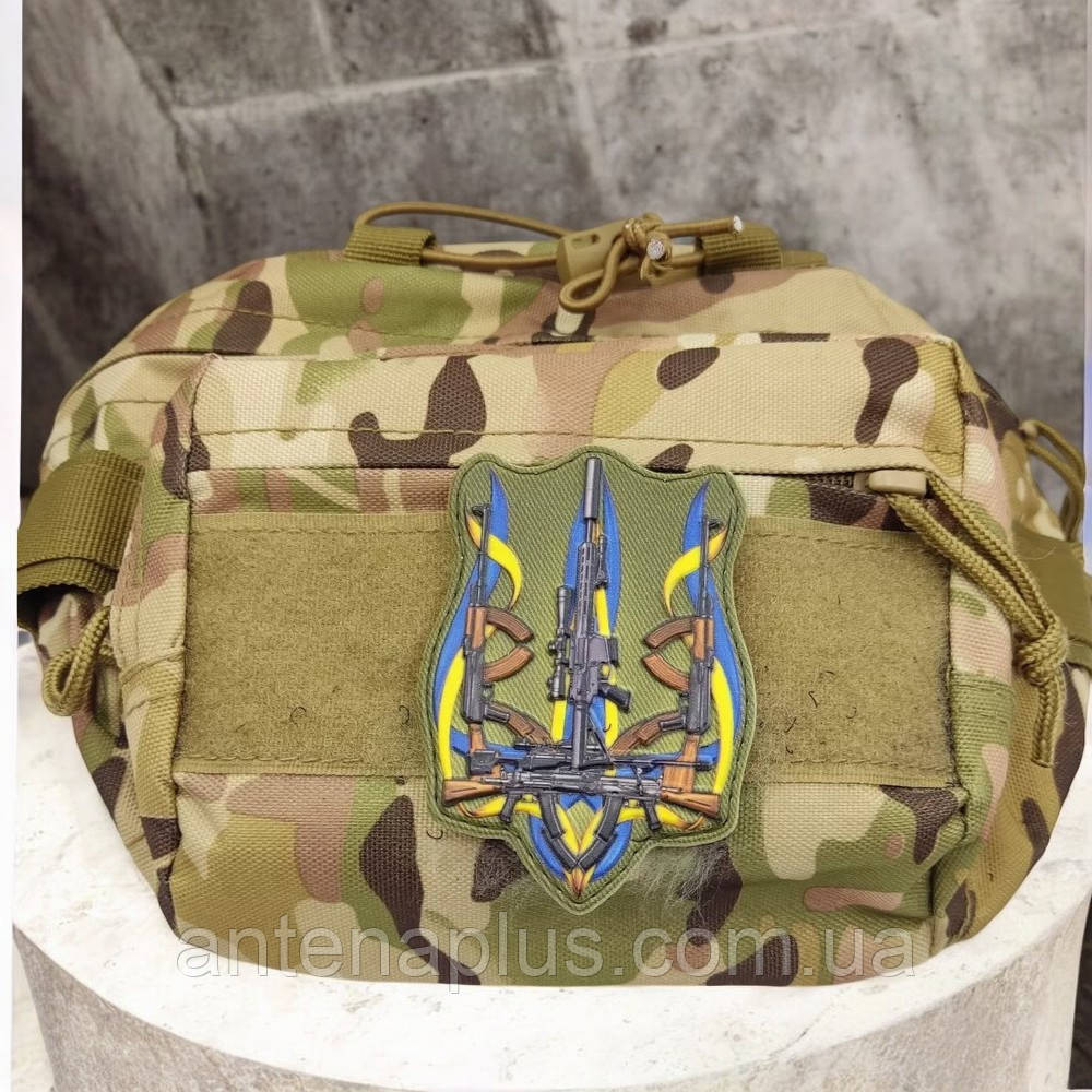 Тризуб зі зброї олива патч / шеврон Київ - фото 3