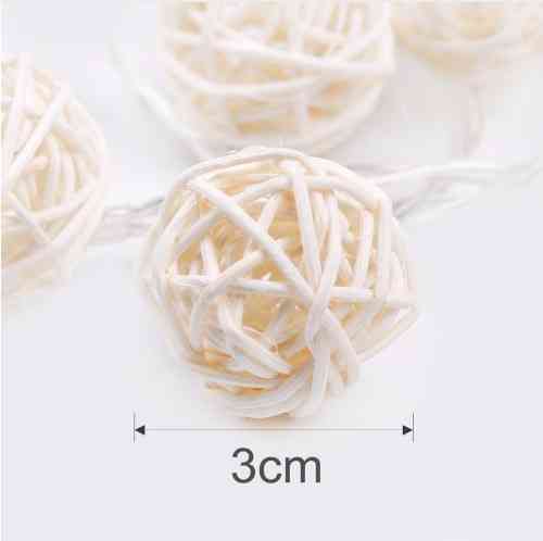 Гирлянда клубочки 2,5м 10 Led желто-белый Киев