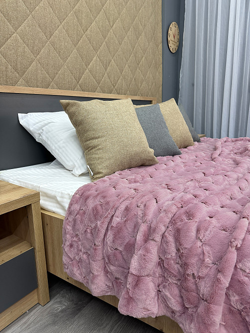 Плед-покрывало Шиншилла 210х220 см (+-5см) Пудровый (87-019) Киев - изображение 5