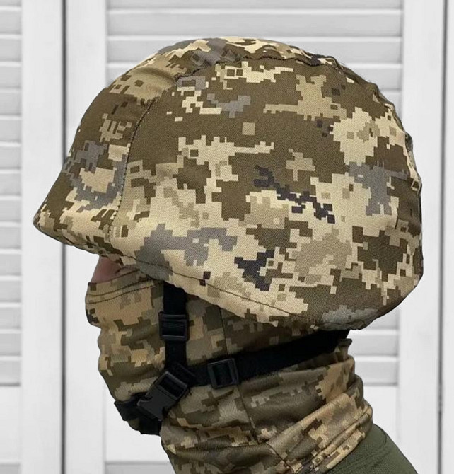 Піксель чохол на каску кавер для шолома на гумці Одеса - фото 6