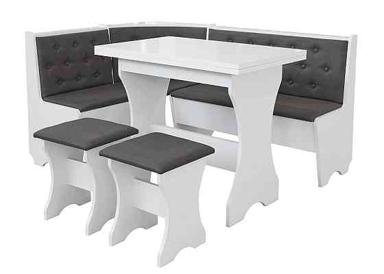 Табуретка ДСП 35х35х44 см - Комплект из 2 шт - Белый Львов