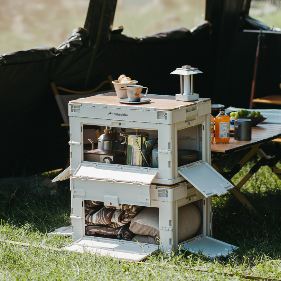 Складной контейнер Naturehike CNK2450XB020, 26 л, бежево-серый Ровно - изображение 6