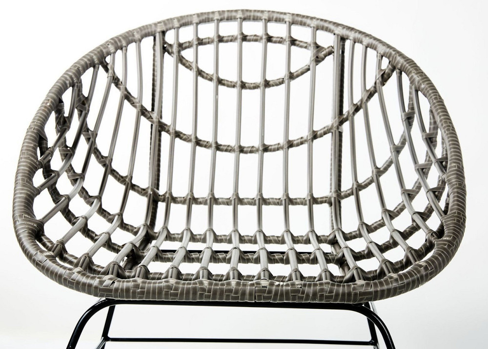 Садове крісло Palm Ротанг Сірий Київ - фото 4