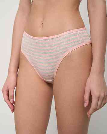 Набір жіночих трусиків-тижневик у рубчик упаковка 7 шт Nicoletta 713161 XL Київ