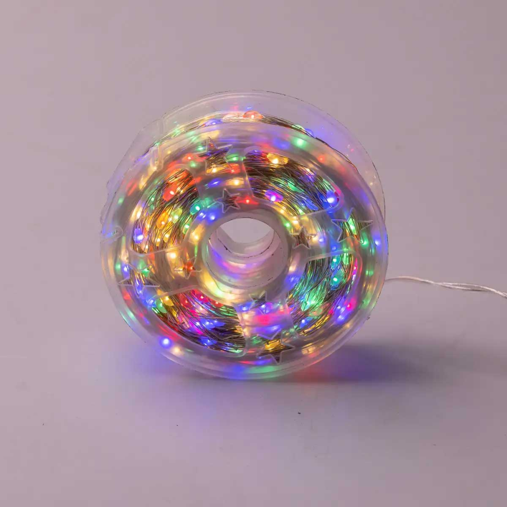 Светодиодная гирлянда Роса нить 500 LED длина 50 м от сети белая нить с пультом Мультиколор 500L50MWМL SBR Киев - изображение 3