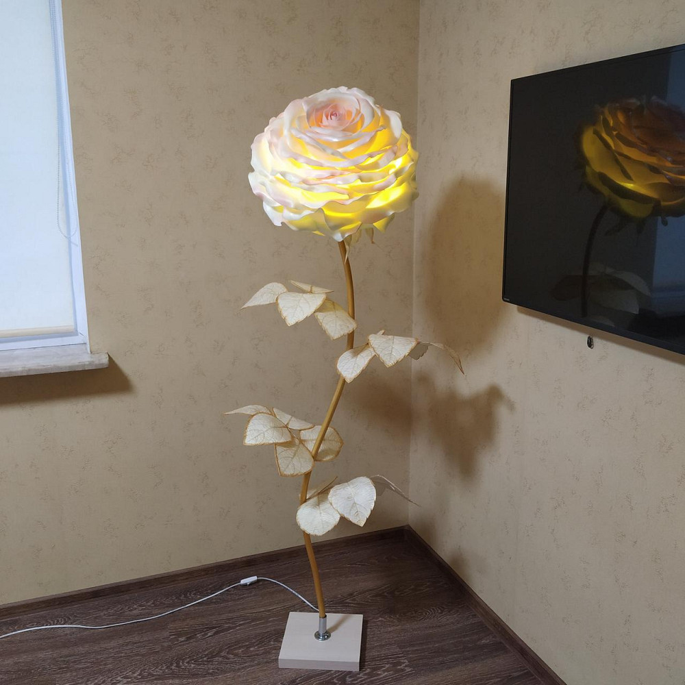 Торшер-нічник "Роза Шампань" Дніпро - фото 1