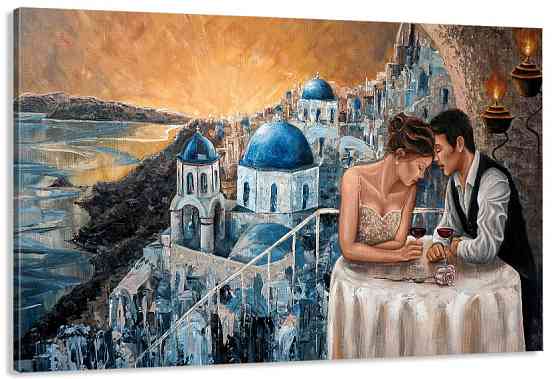 Картина полотно у вітальню / спальню    Закохані     MLP_402 ( 60х30см ) Київ