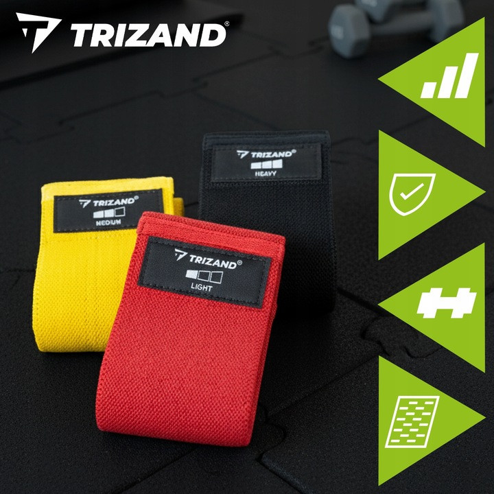 Набір еспандеров для фітнесу 3 шт 8-31 кг з чохлом Trizand (25878) Нововолинськ - фото 6