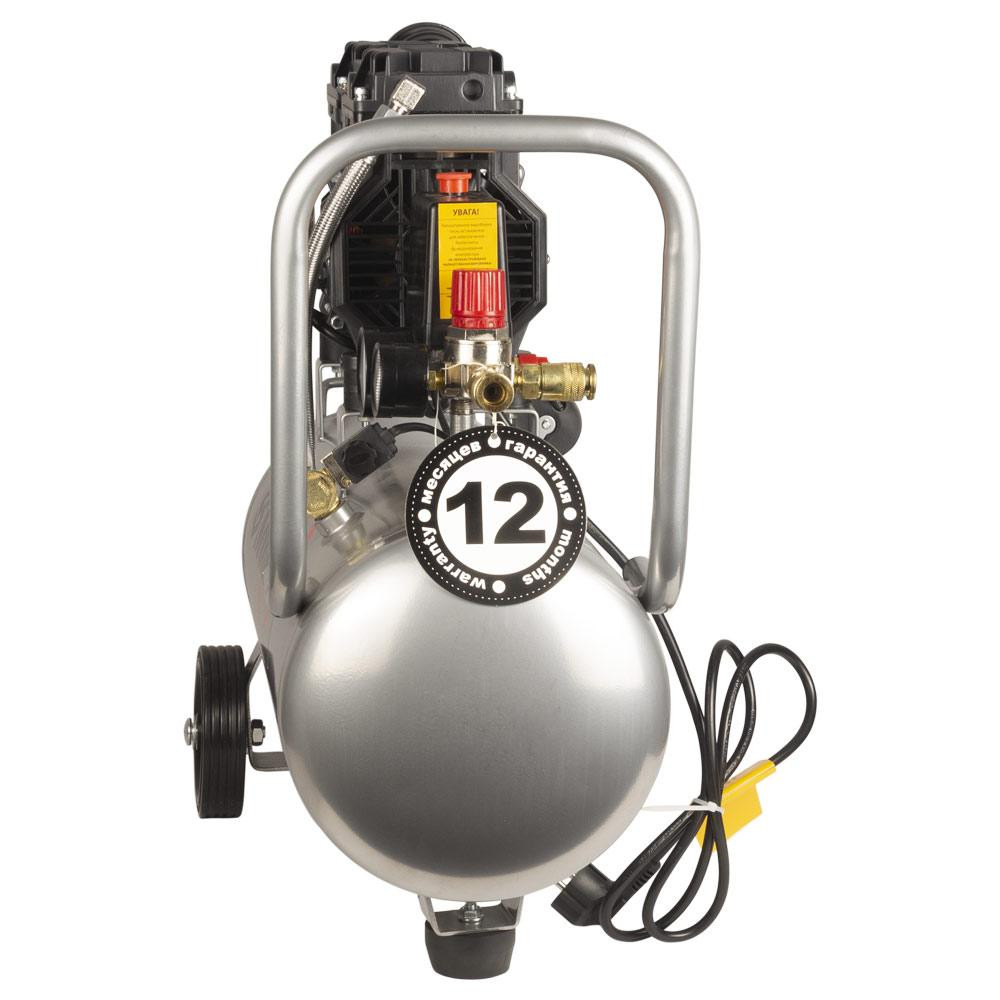 Компрессор двухцилиндровый безмасляный 1.1кВт 1400об/мин 160л/мин 8бар 58дБ 24л SIGMA (7042521) Ровно - изображение 4