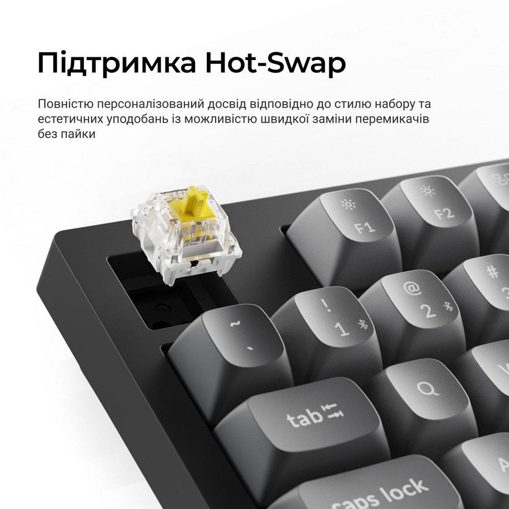 Клавіатура бездротова Keychron K10 Max Keychron Super Banana Switch Black RGB (K10M-H4-UA) ( 25092 ) Харьков - изображение 12