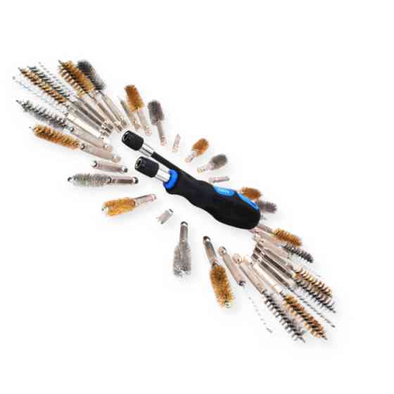 Набір йоржиків для чищення гнізд свічок запалювання та форсунок 38од (нейлон, метал, латунь) Мукачево