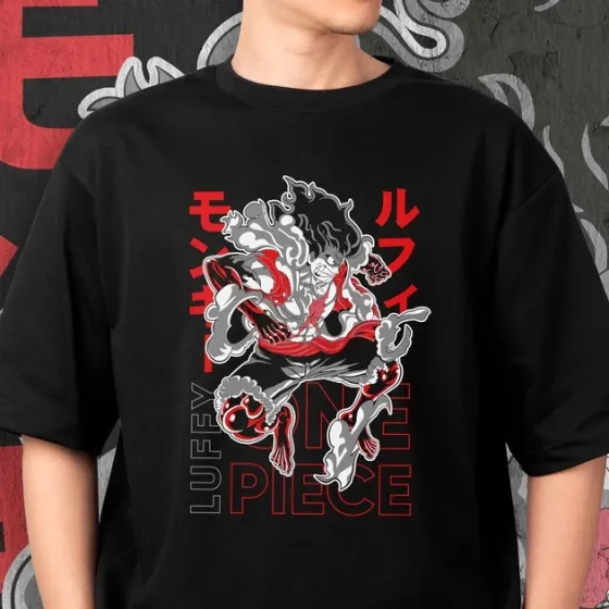 Футболка чоловіча з  принтом Ван Пис Gear 4 Розмір 48 Anime0189 Дніпро