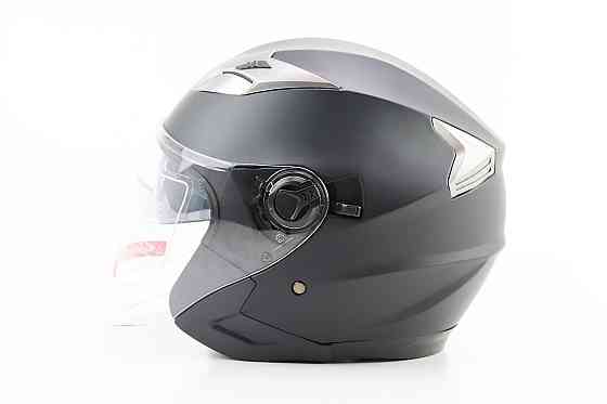 Шолом відкритий+відкидні окуляри BLD-708 М (57-58см), ЧОРНИЙ матовий Киев